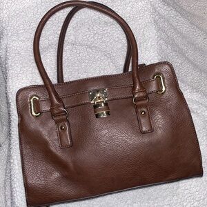 Charming Charlie Brown Satchel with Elegant Appeal